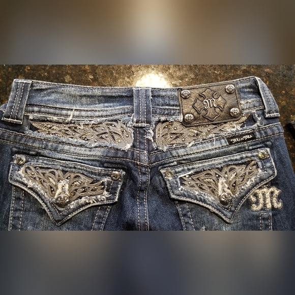 MISS ME women's blue denim jeans size 27"×31" exclusive design for buckle.com - Picture 8 of 14